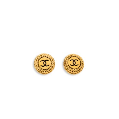 CHANEL CC ROUND EARRINGS
